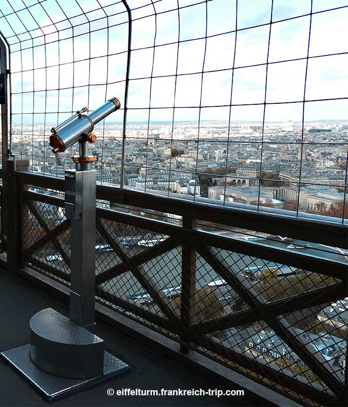Blick von der 2. Etage Eiffelturm Paris